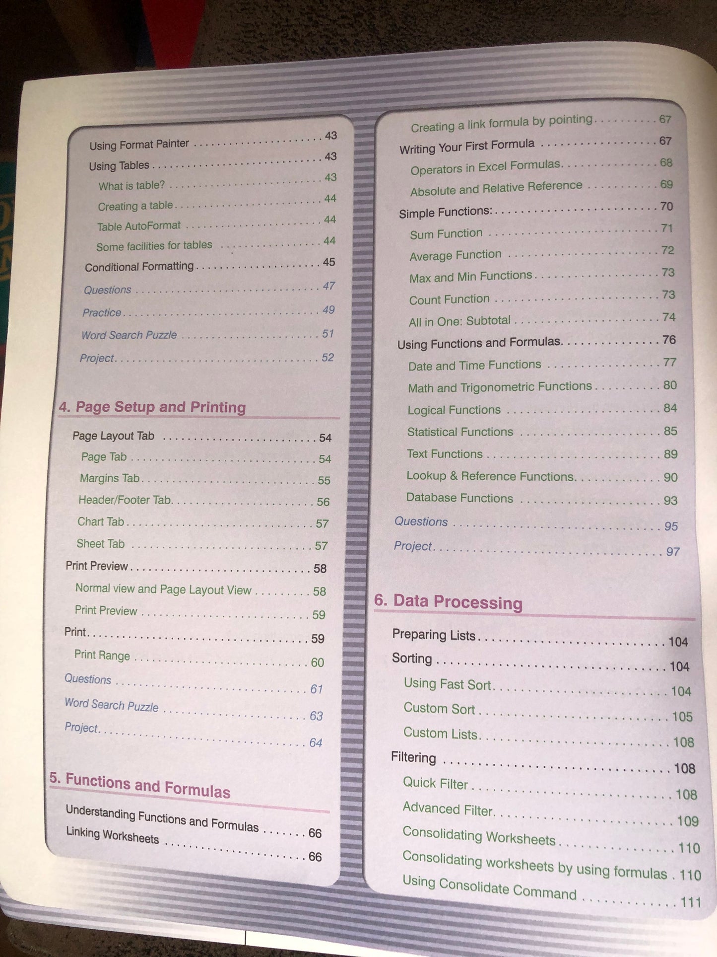 Microsoft EXCEL 2010(computer series)