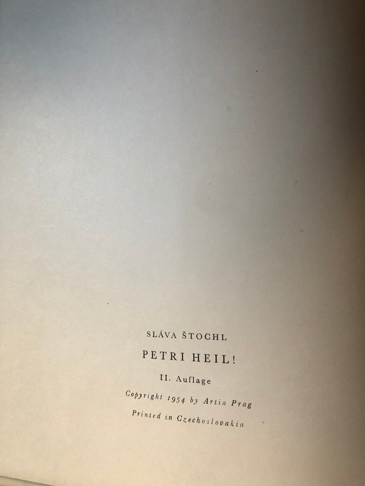 S. Štochl - Petri heil!