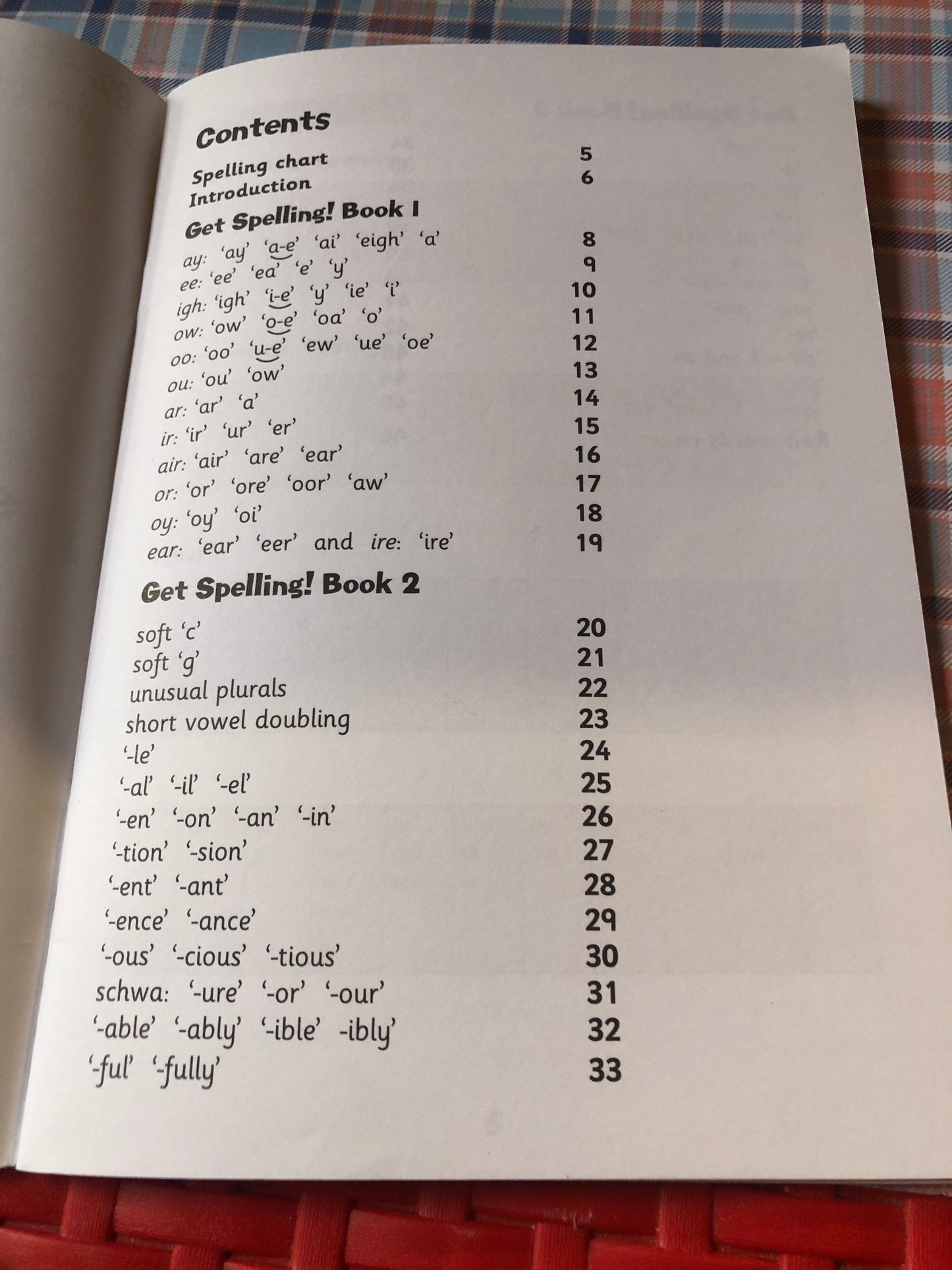 Spelling log book
