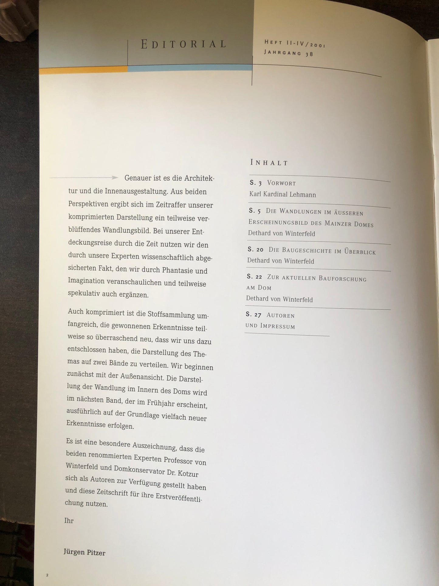 Der mainzer dom im wandel der zeit (band I +II)