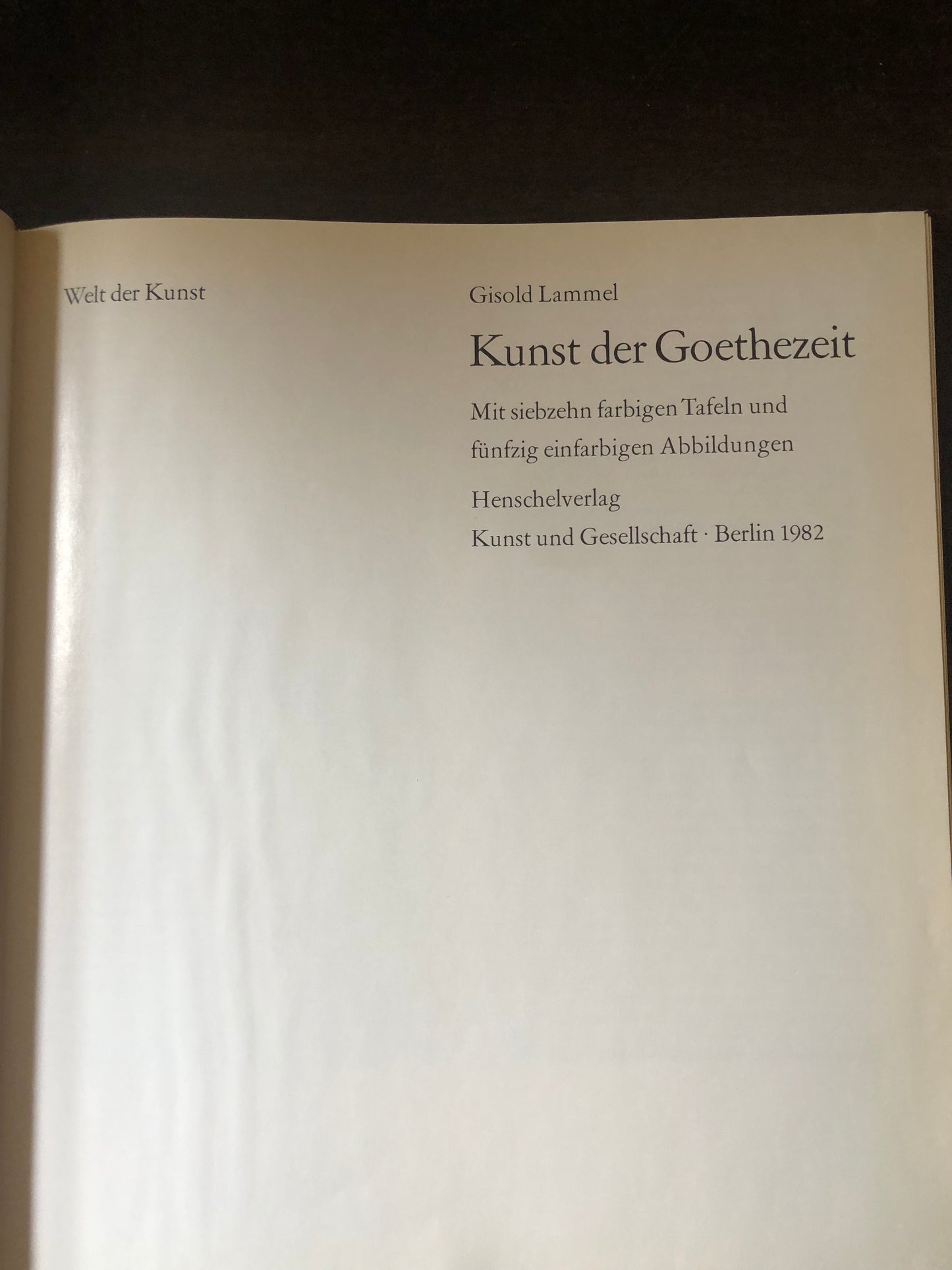 Kunst der Goethezit