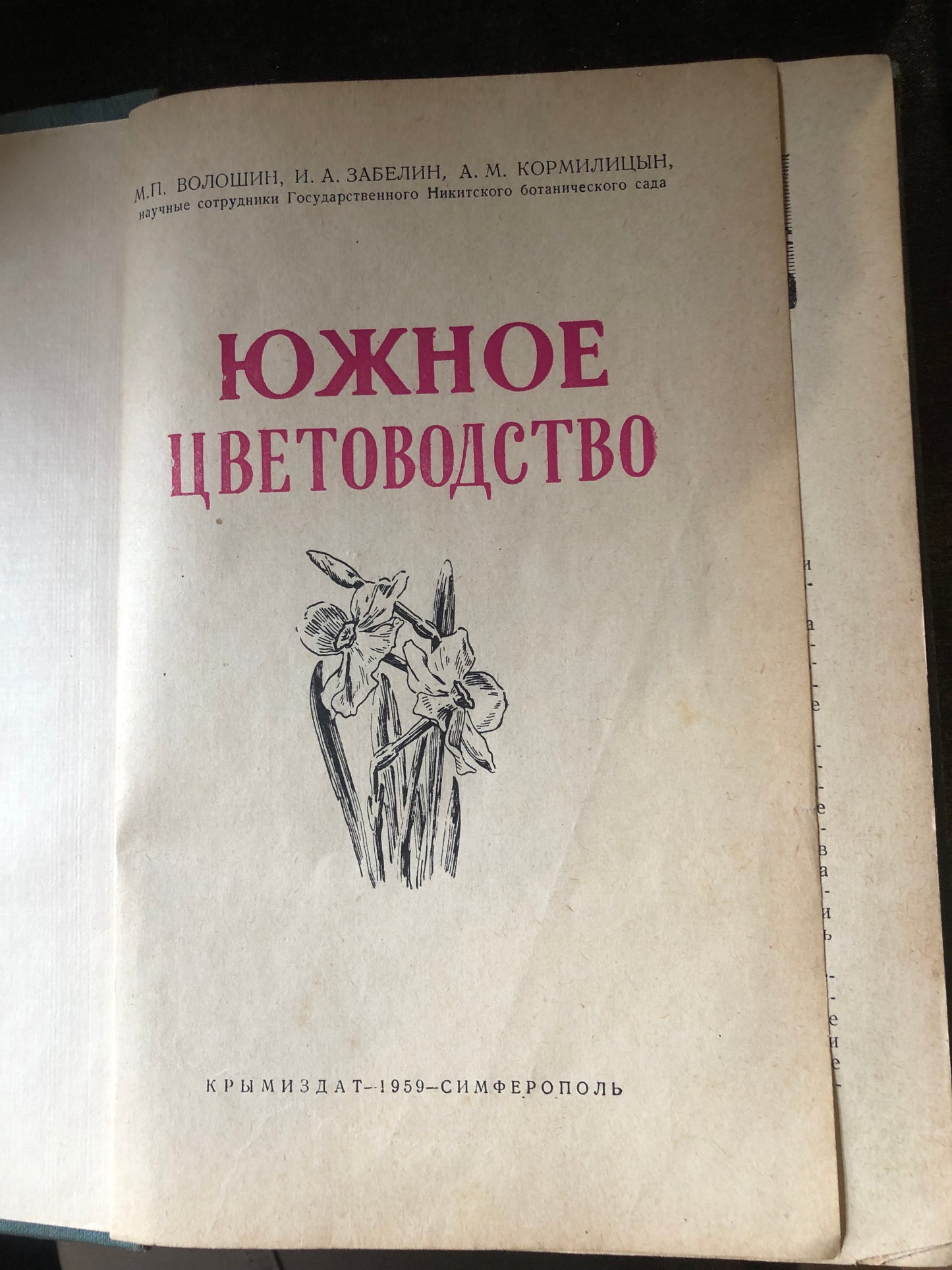 ЮЖНОЕ ЦВЕТОВОДСТВО