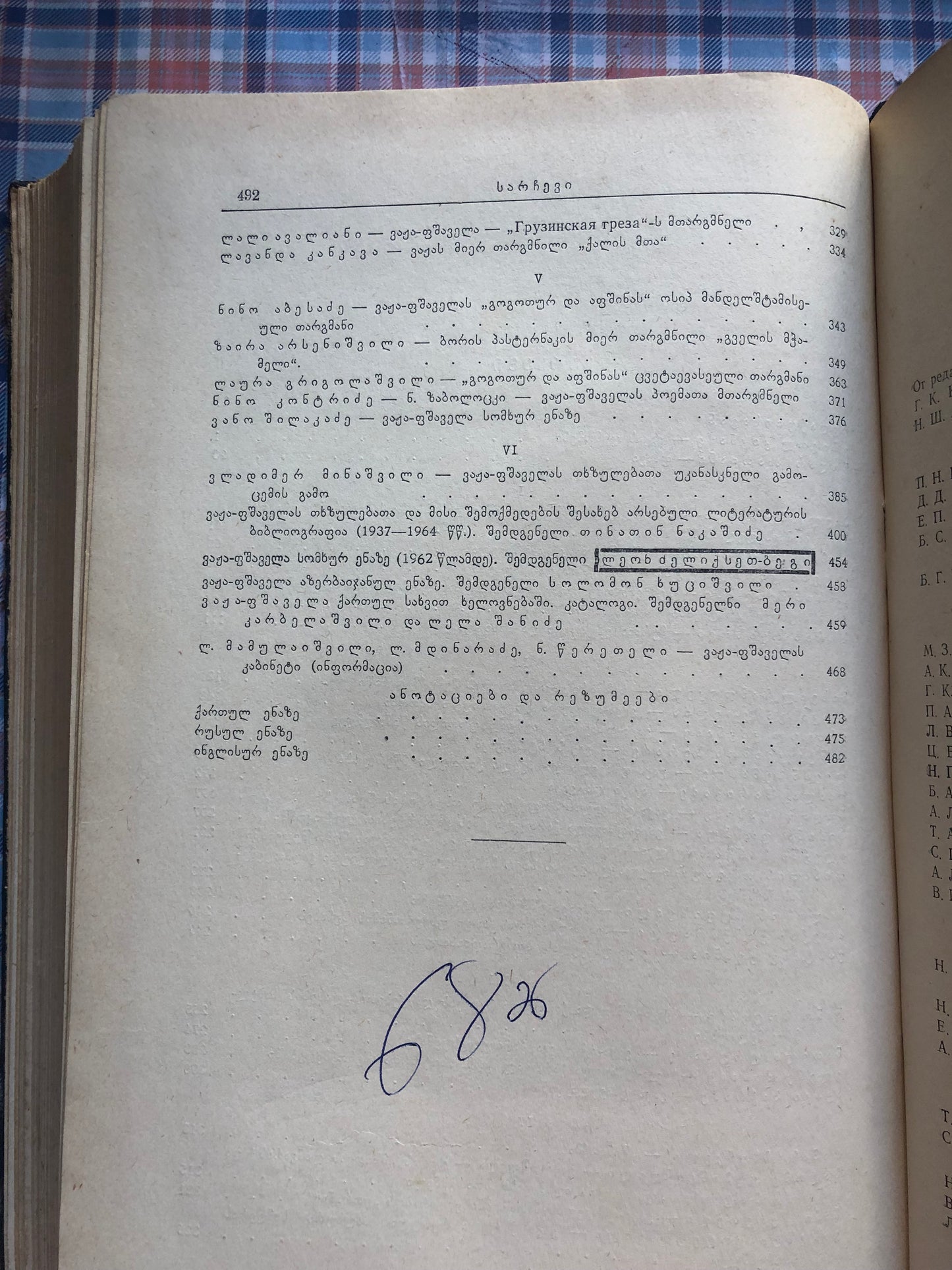 ვაჟა-ფშაველას ხსოვნისადმი მიძღვნილი კრებული