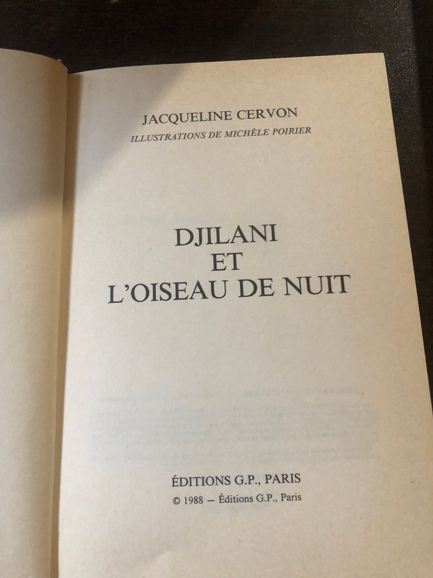 J. Cervon - Djilani et l’oiseau de nuit