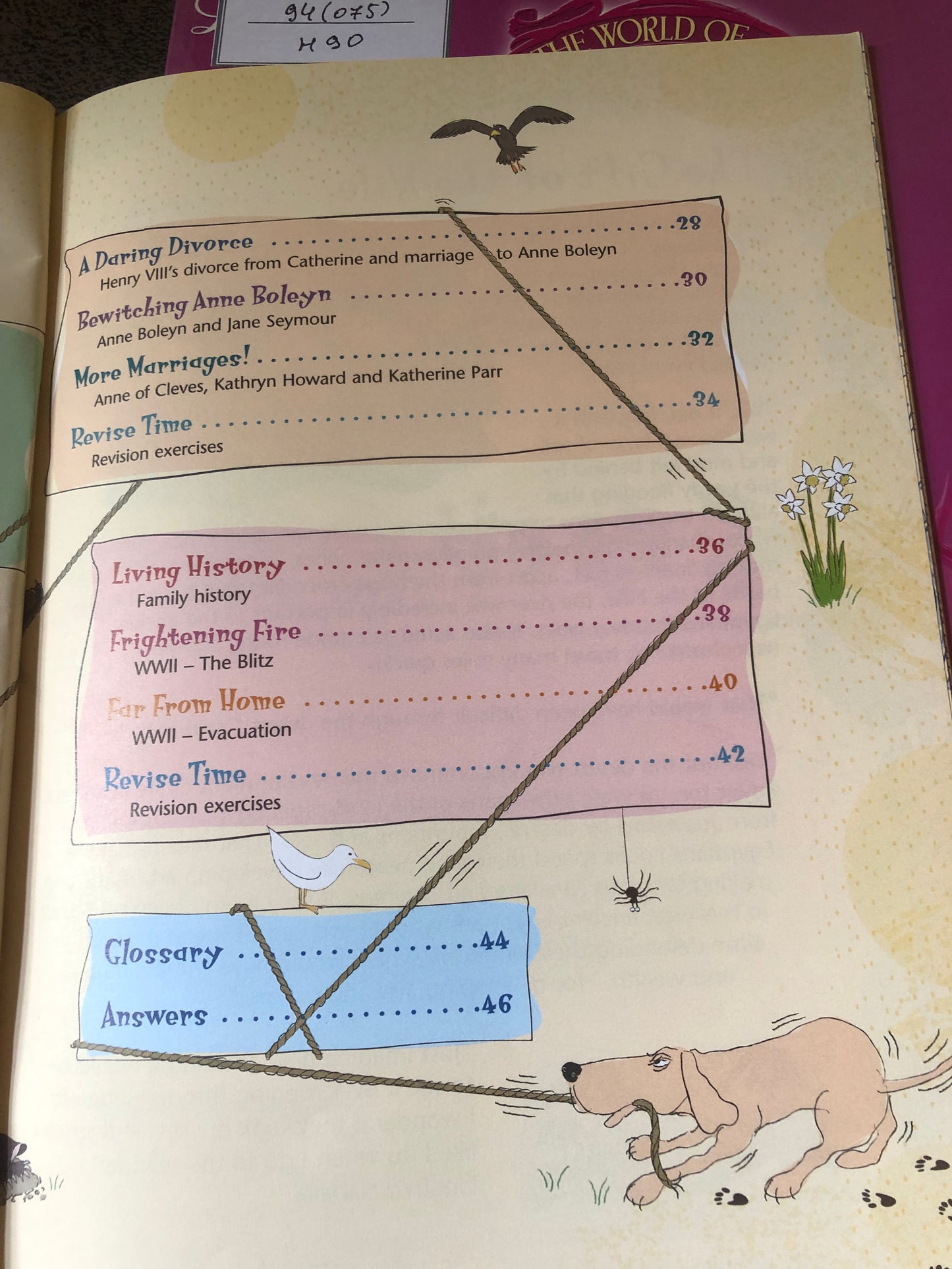 History revision (ages 8-9)