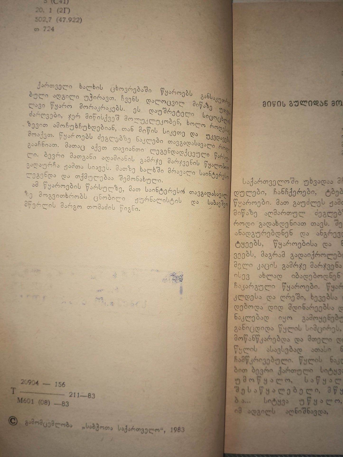 წყაროსთან თეთრი ქვებია. ავტორი: მარგო თომაძე