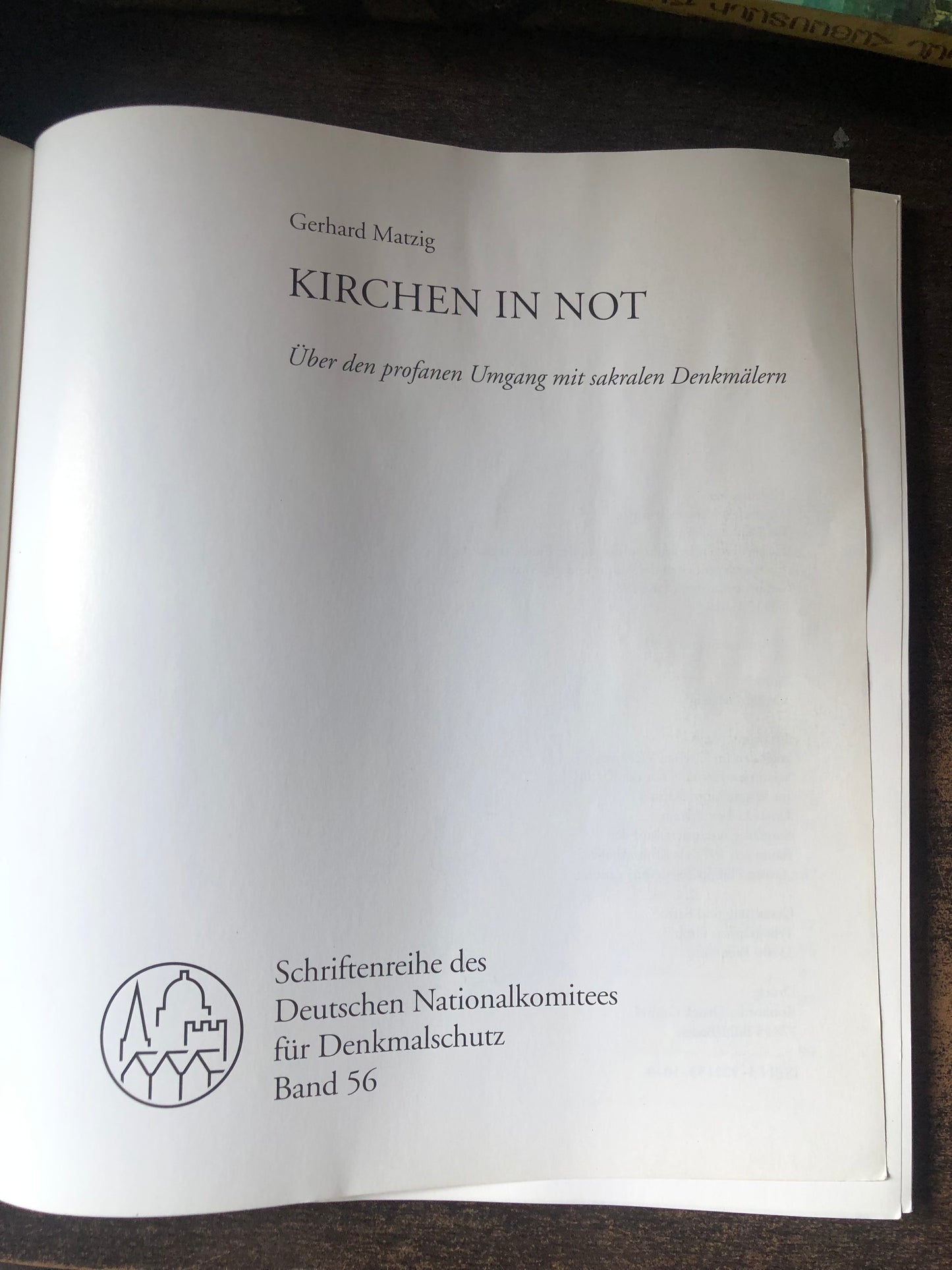Gerhard Matzig - kirchen in not