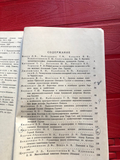 ЧЕТВЕРТИЧНАЯ СИСТЕМА ГРУЗИИ
