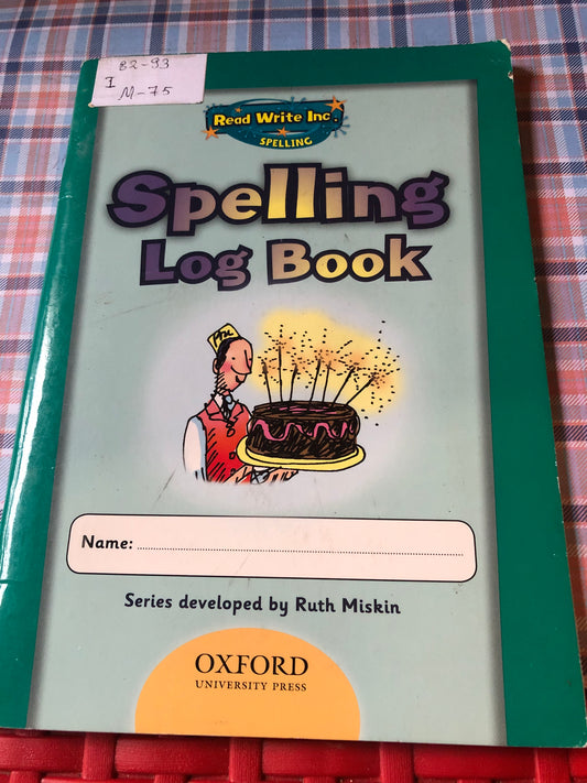Spelling log book